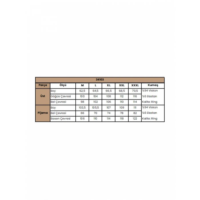 MARSiLYAN-  Çiçek ve Yaprak Desenli ve Baskılı Pijama Takımı