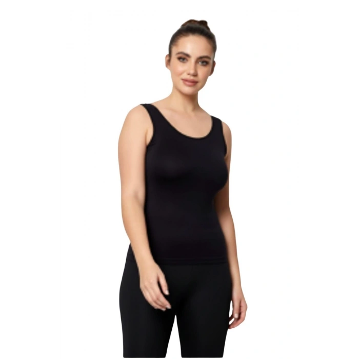 MARSiLYAN- DİKİŞSİZ BAYAN KALIN ASKILI ATLET  KADIN AK4242