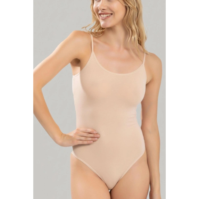 MARSiLYAN- DİKİŞSİZ İP ASKILI BADİ  KADIN AK4247