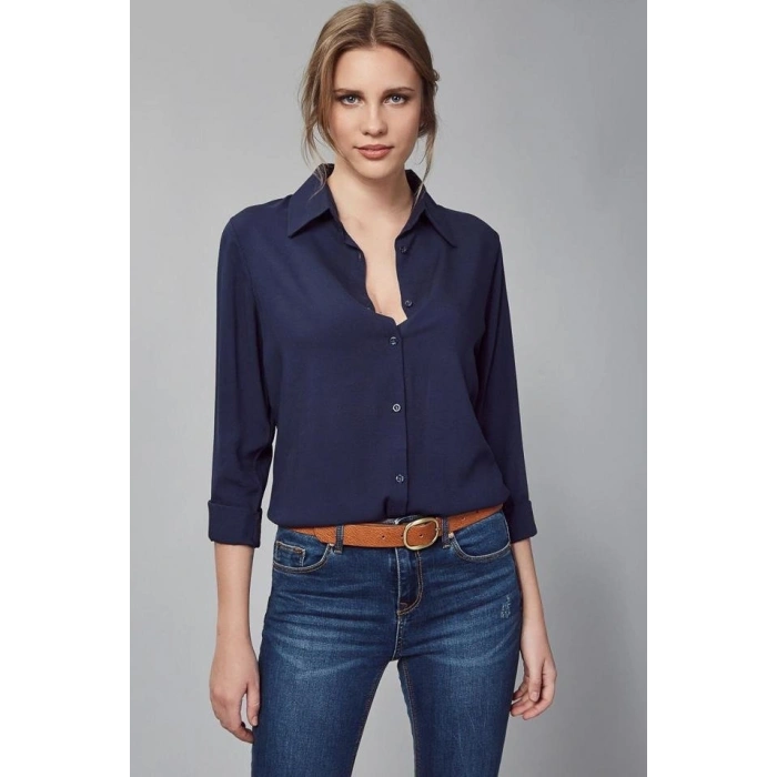 MARSiLYAN- Dokuma Viskon Kumaş Efsane Gömlek