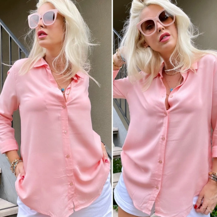 MARSiLYAN- Dokuma Viskon Kumaş Efsane Gömlek