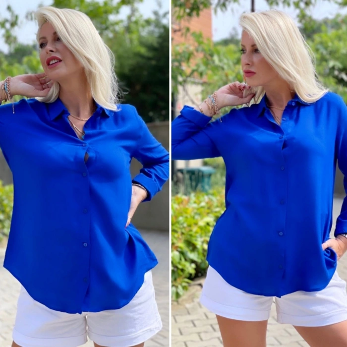 MARSiLYAN- Dokuma Viskon Kumaş Efsane Gömlek