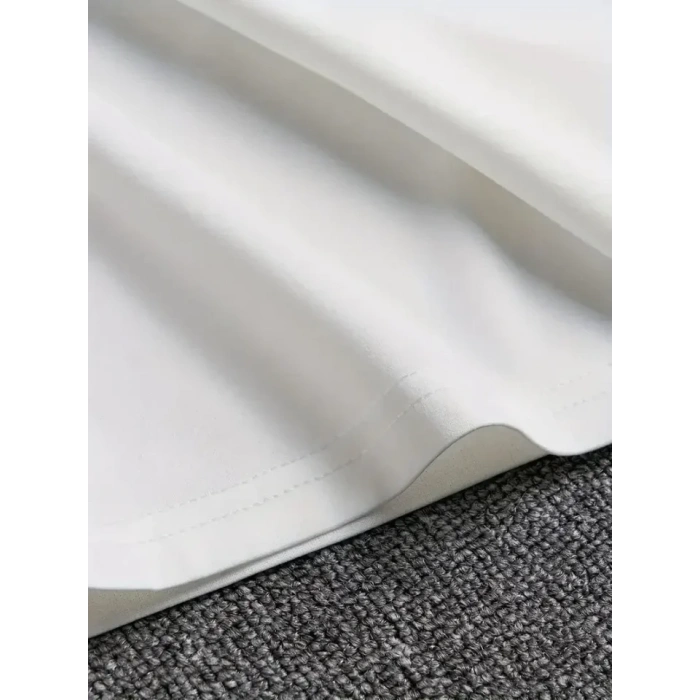 MARSiLYAN- Erkek Baskılı Bisiklet Yaka Erkek T-shirt - Beyaz