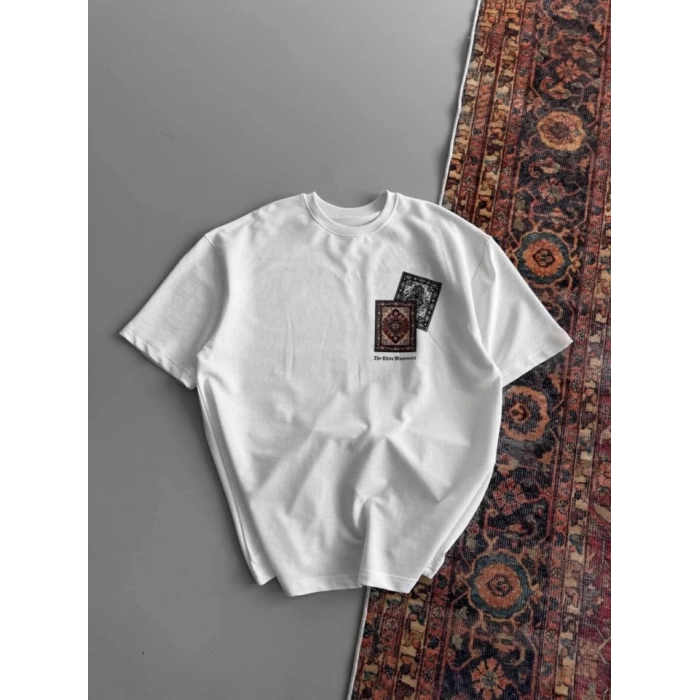 MARSiLYAN- Erkek Baskılı Oversize Tshirt