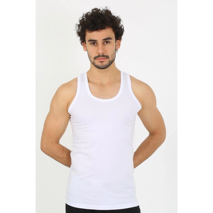 MARSiLYAN- Erkek Beyaz Ribana Atlet