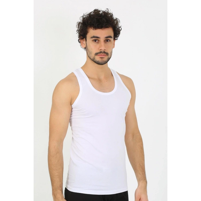 MARSiLYAN- Erkek Beyaz Ribana Atlet