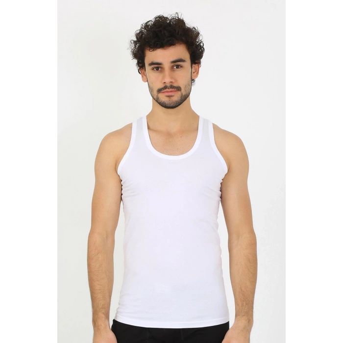 MARSiLYAN- Erkek Beyaz Ribana Atlet