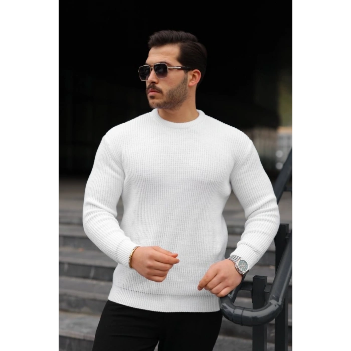 MARSiLYAN- Erkek Bisiklet Yaka Örme Kazak