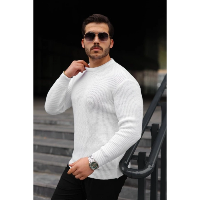 MARSiLYAN- Erkek Bisiklet Yaka Örme Kazak