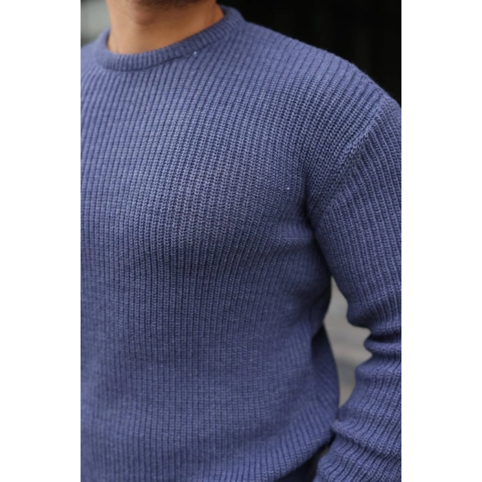 MARSiLYAN- Erkek Bisiklet Yaka Örme Kazak