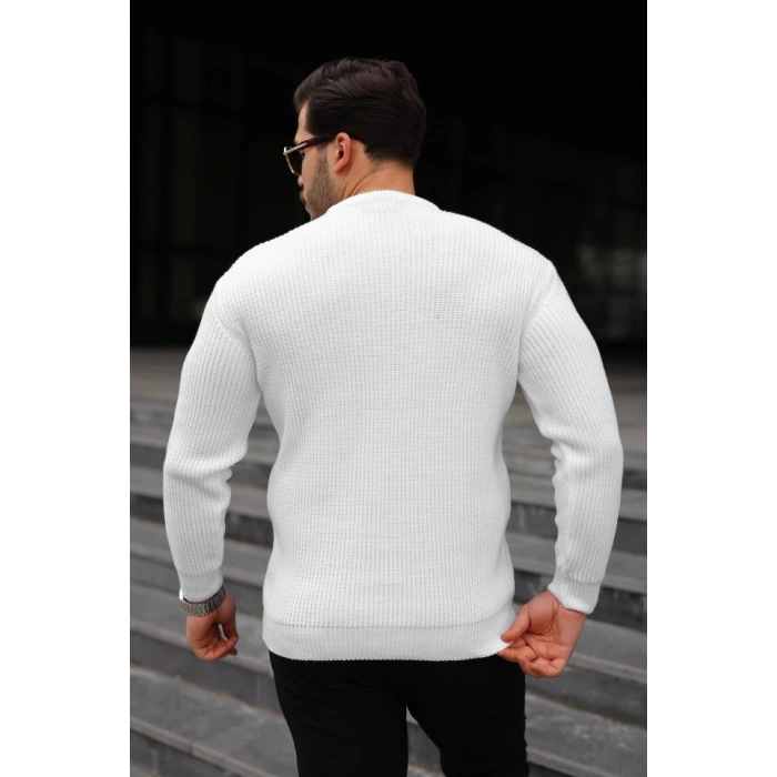 MARSiLYAN- Erkek Bisiklet Yaka Örme Kazak