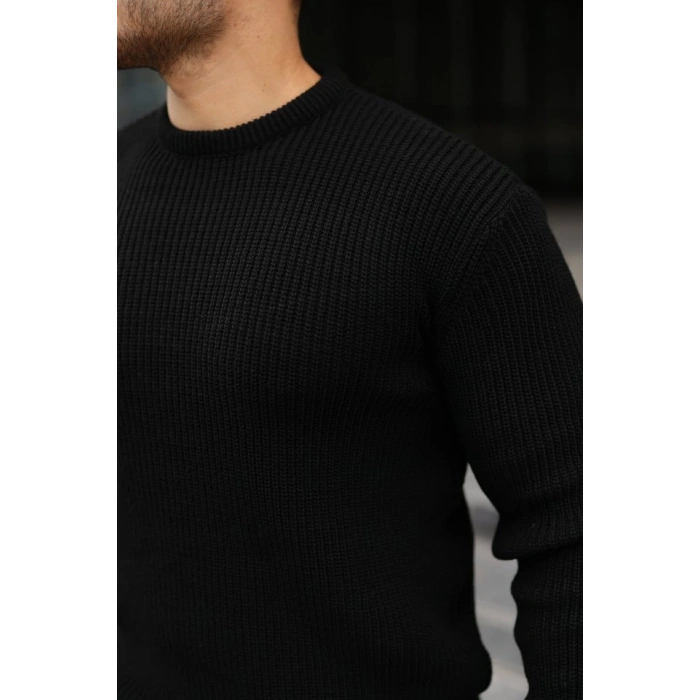 MARSiLYAN- Erkek Bisiklet Yaka Örme Kazak