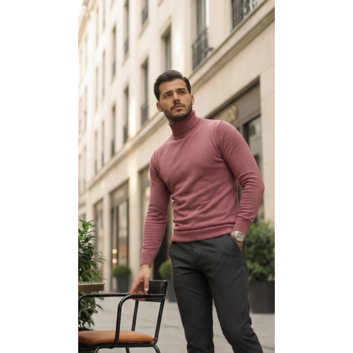 MARSiLYAN- Erkek Boğazlı Yaka Uzun Kollu Triko