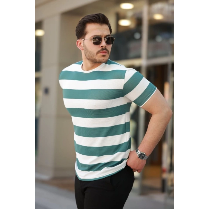 MARSiLYAN- Erkek çift Renk Pamuklu örme Kumaş Kısa Kollu Tshirt