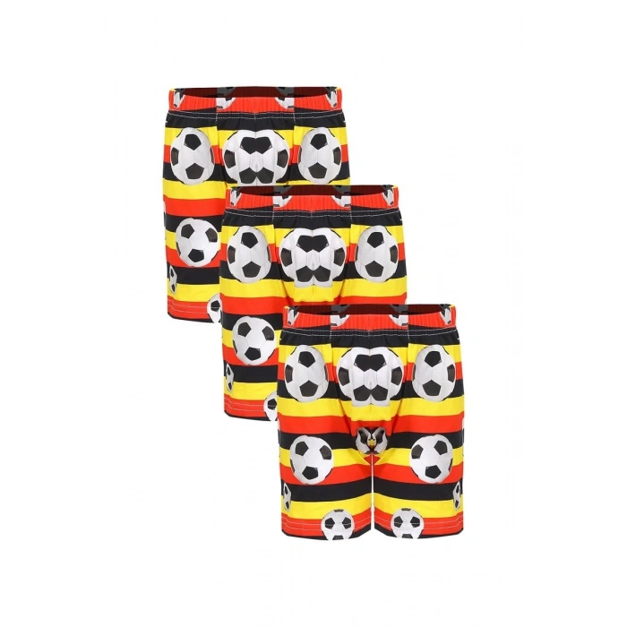 MARSiLYAN- Erkek Çocuk 3lü Sarı Boxer