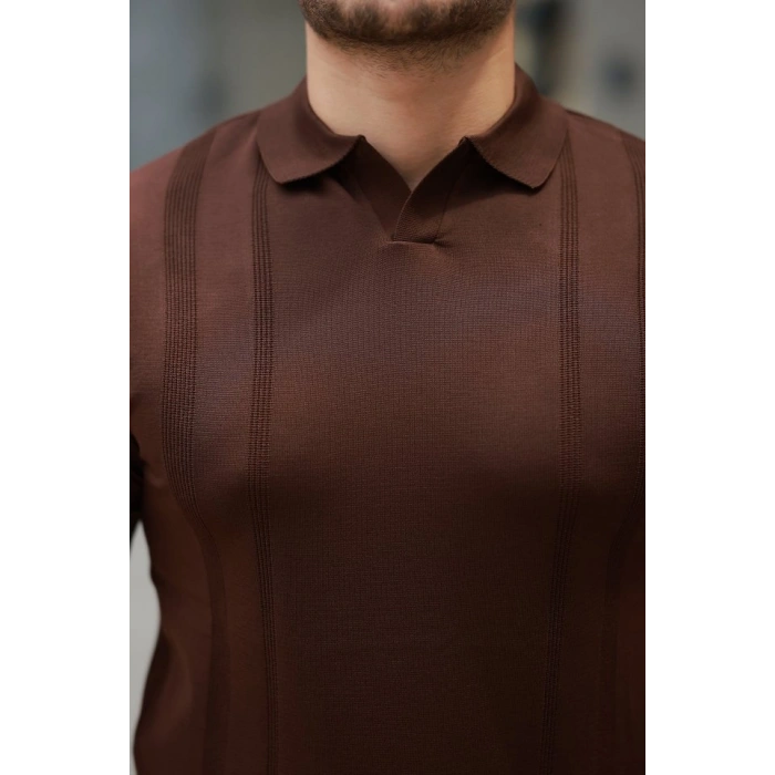 MARSiLYAN- Erkek Hemşire Yaka Kısa Kollu Tişört