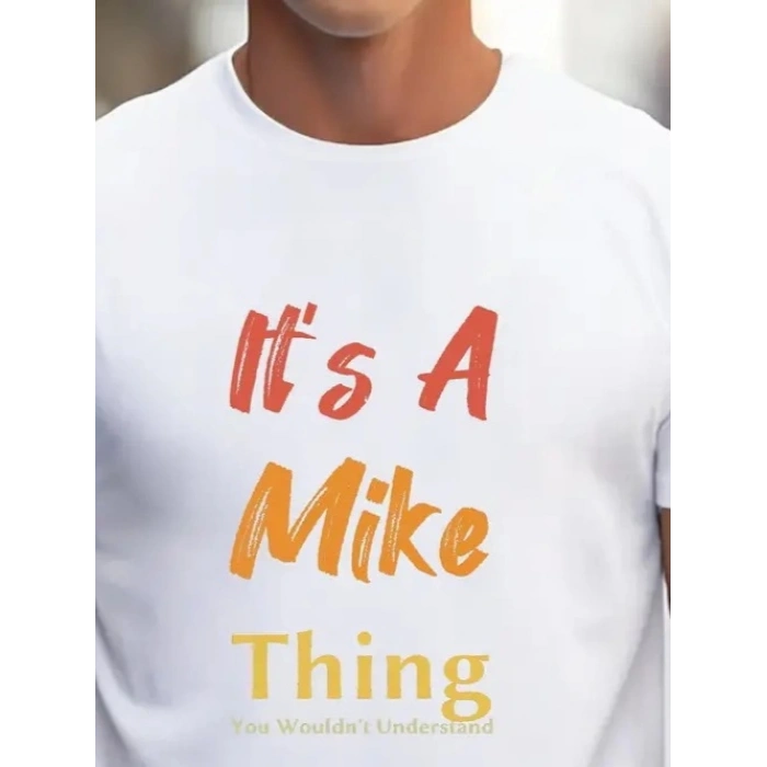 MARSiLYAN- Erkek It Is A Mike Thing Baskılı Erkek T-shirt