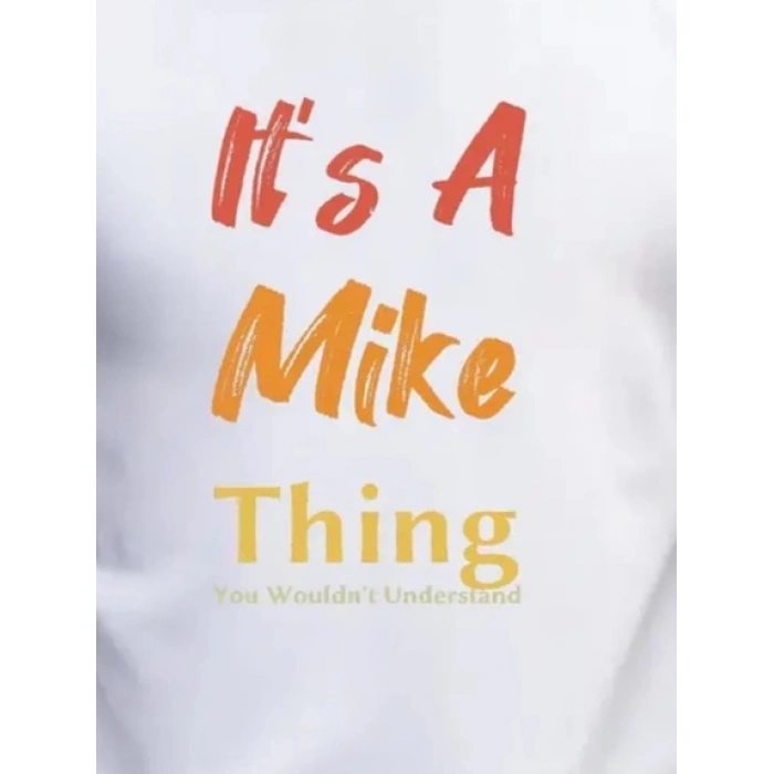 MARSiLYAN- Erkek It Is A Mike Thing Baskılı Erkek T-shirt