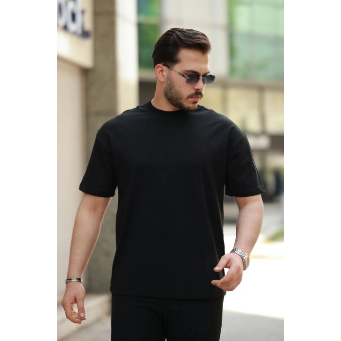 MARSiLYAN- Erkek Kısa Kollu Basic Oversize Tshirt