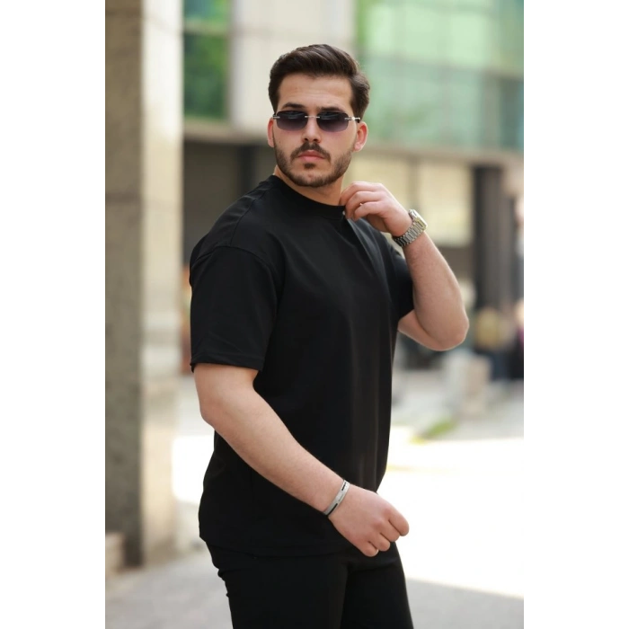 MARSiLYAN- Erkek Kısa Kollu Basic Oversize Tshirt
