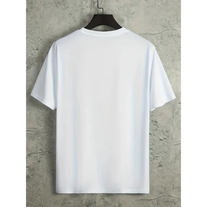 MARSiLYAN- Erkek Kısa Kollu Bisiklet Yaka Baskılı Süprem Bluz