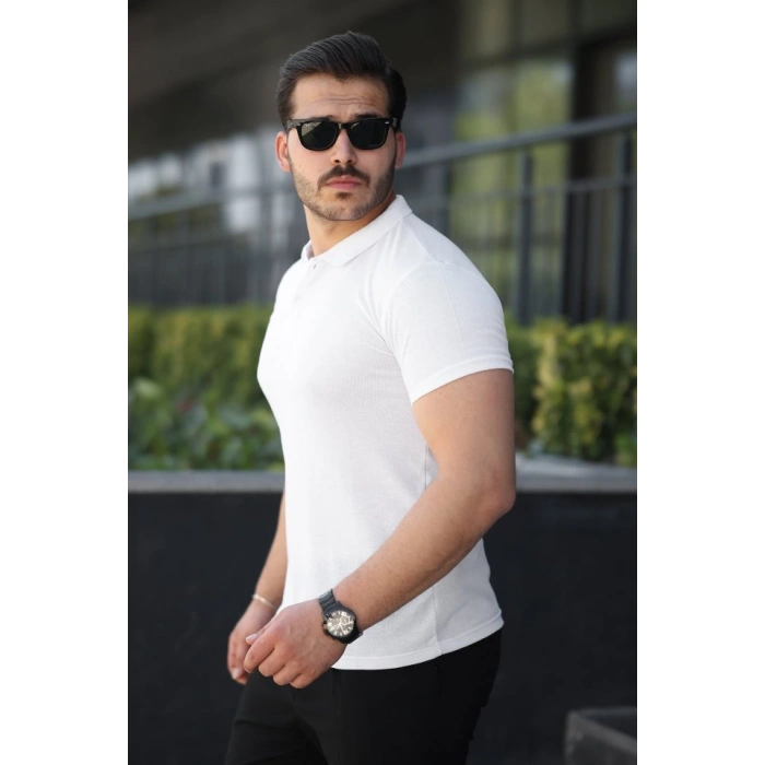 MARSiLYAN- Erkek Kısa Kollu Yakalı Tişört