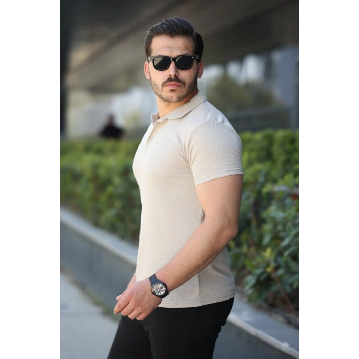 MARSiLYAN- Erkek Kısa Kollu Yakalı Tişört