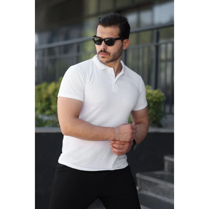 MARSiLYAN- Erkek Kısa Kollu Yakalı Tişört