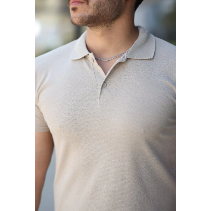 MARSiLYAN- Erkek Kısa Kollu Yakalı Tişört