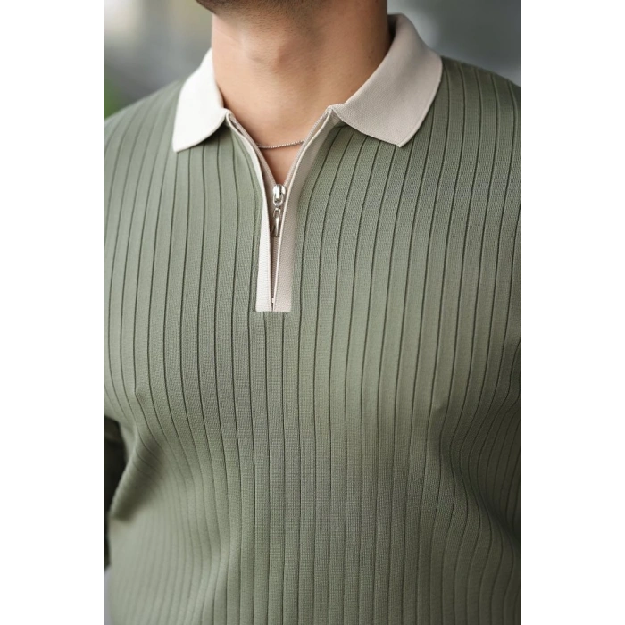 MARSiLYAN- Erkek Kol Ve Yaka Detaylı Uzun Kollu Triko