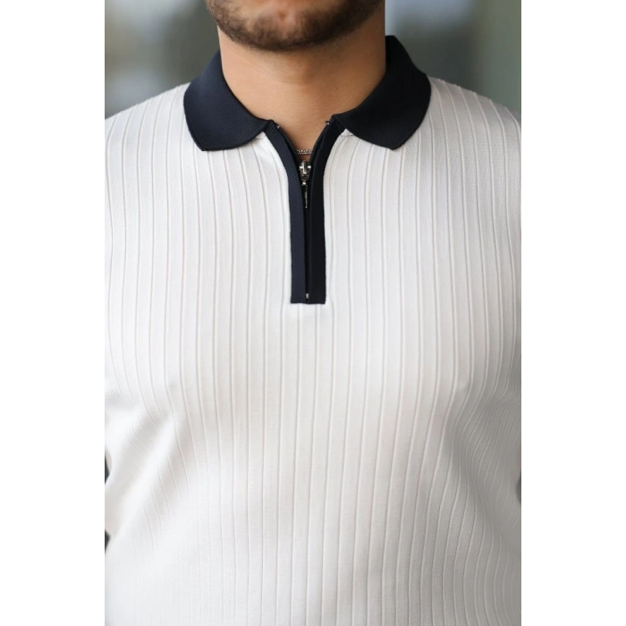 MARSiLYAN- Erkek Kol Ve Yaka Detaylı Uzun Kollu Triko