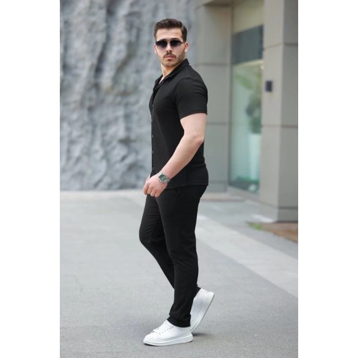 MARSiLYAN- Erkek Ottoman Kumaş Pantolon Gömlek Takım