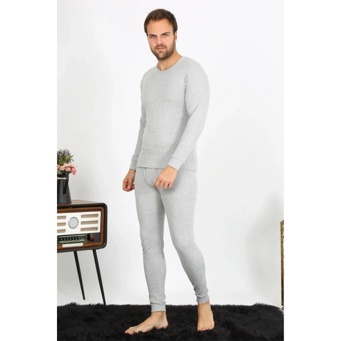 MARSiLYAN- Erkek Pamuk Gri İçlik Takım
