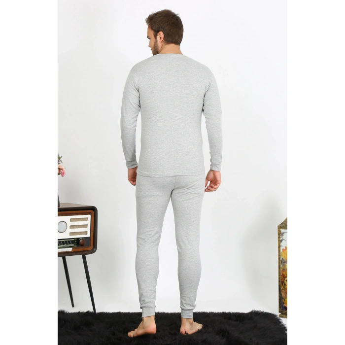 MARSiLYAN- Erkek Pamuk Gri İçlik Takım