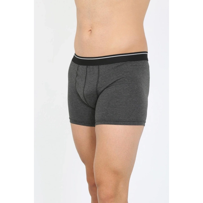 MARSiLYAN- Erkek Pamuk Likralı Boxer Antrasit