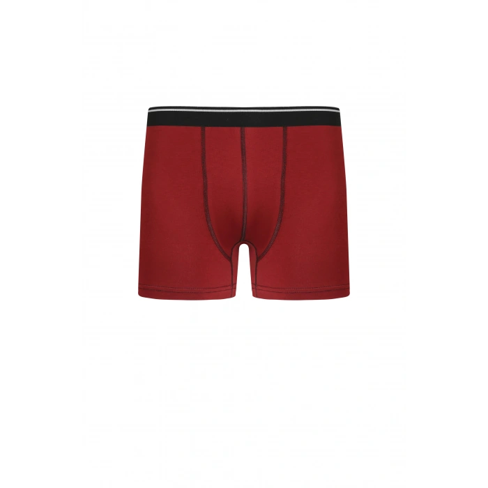 MARSiLYAN- Erkek Pamuk Likralı Boxer Bordo