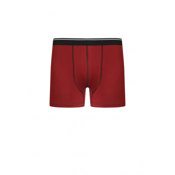 MARSiLYAN- Erkek Pamuk Likralı Boxer Bordo