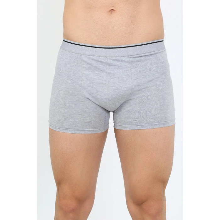 MARSiLYAN- Erkek Pamuk Likralı Boxer Gri