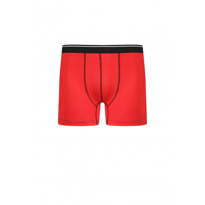 MARSiLYAN- Erkek Pamuk Likralı Boxer Kırmızı