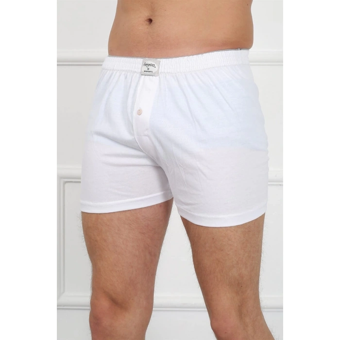 MARSiLYAN- Erkek Penye Boxer Beyaz