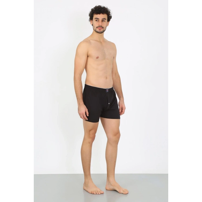 MARSiLYAN- Erkek Penye Boxer Siyah