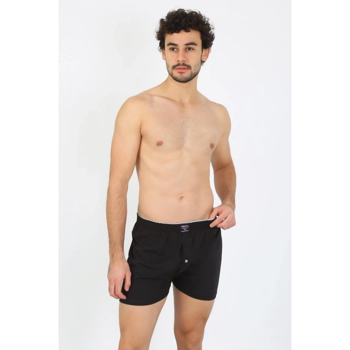 MARSiLYAN- Erkek Penye Boxer Siyah