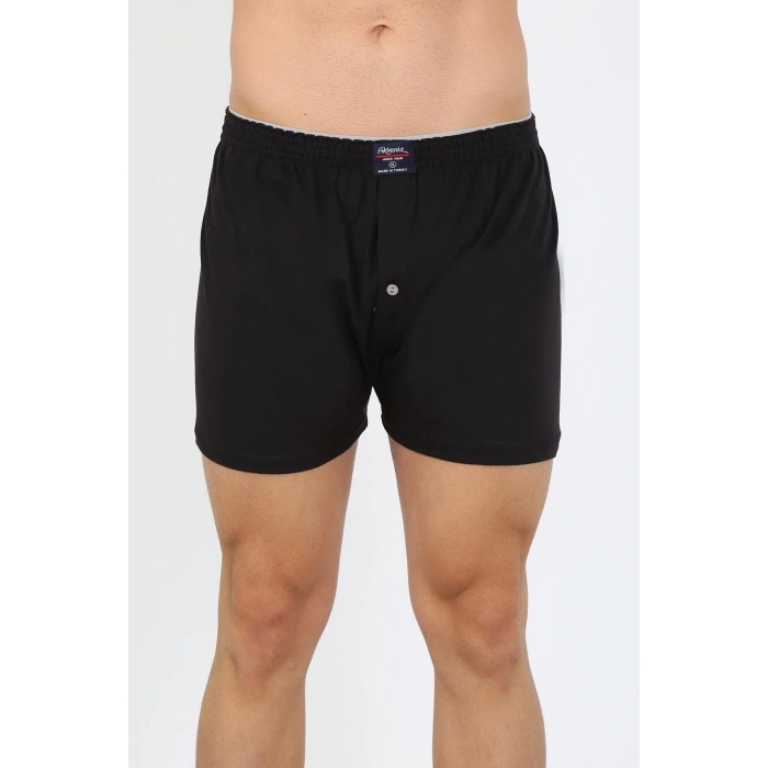 MARSiLYAN- Erkek Penye Boxer Siyah