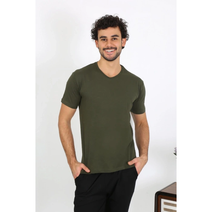 MARSiLYAN- Erkek Penye Haki 3lü Pijama Takımı