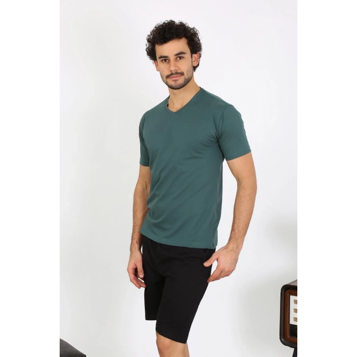 MARSiLYAN- Erkek Penye Petrol Rengi 3lü Pijama Takımı