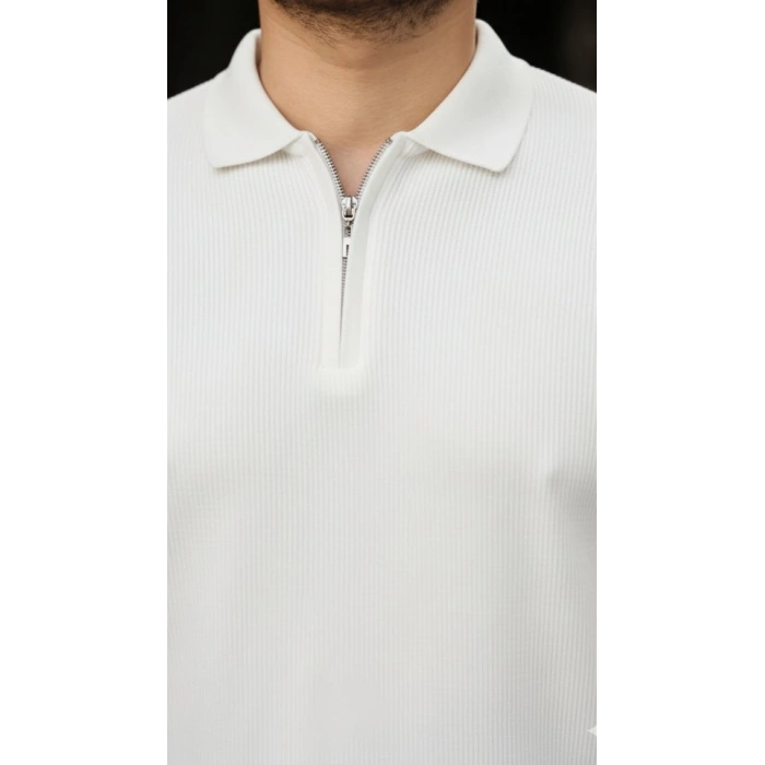 MARSiLYAN- Erkek Selanik örme Yakalı Uzun Kollu Triko