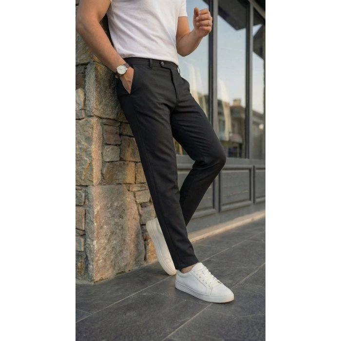 MARSiLYAN- Erkek Slim Fit Dilli Kumaş Pantolon