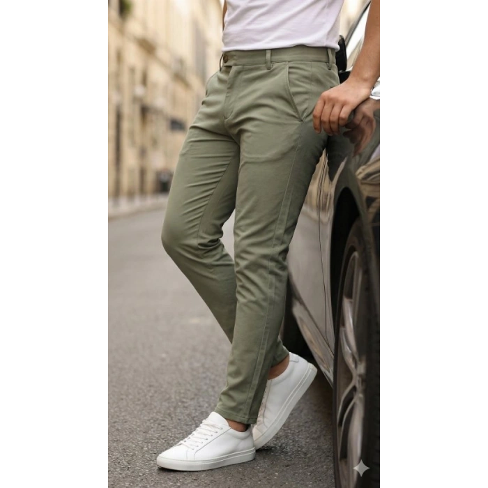 MARSiLYAN- Erkek Slim Fit Dilli Kumaş Pantolon