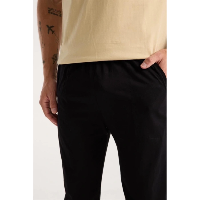 MARSiLYAN- Erkek Ten Rengi Kısa Kol Pijama Takımı