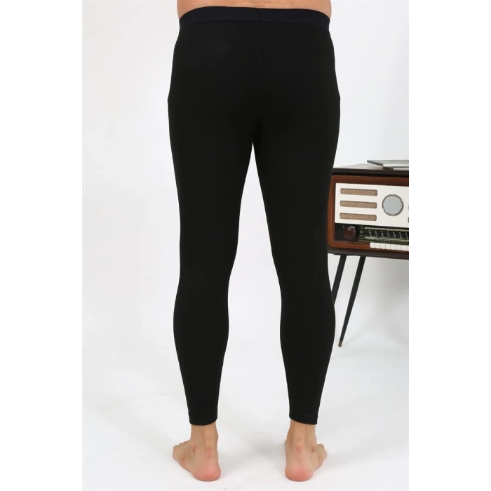 MARSiLYAN- Erkek Termal Tayt Kışlık Tek Alt İçlik Siyah